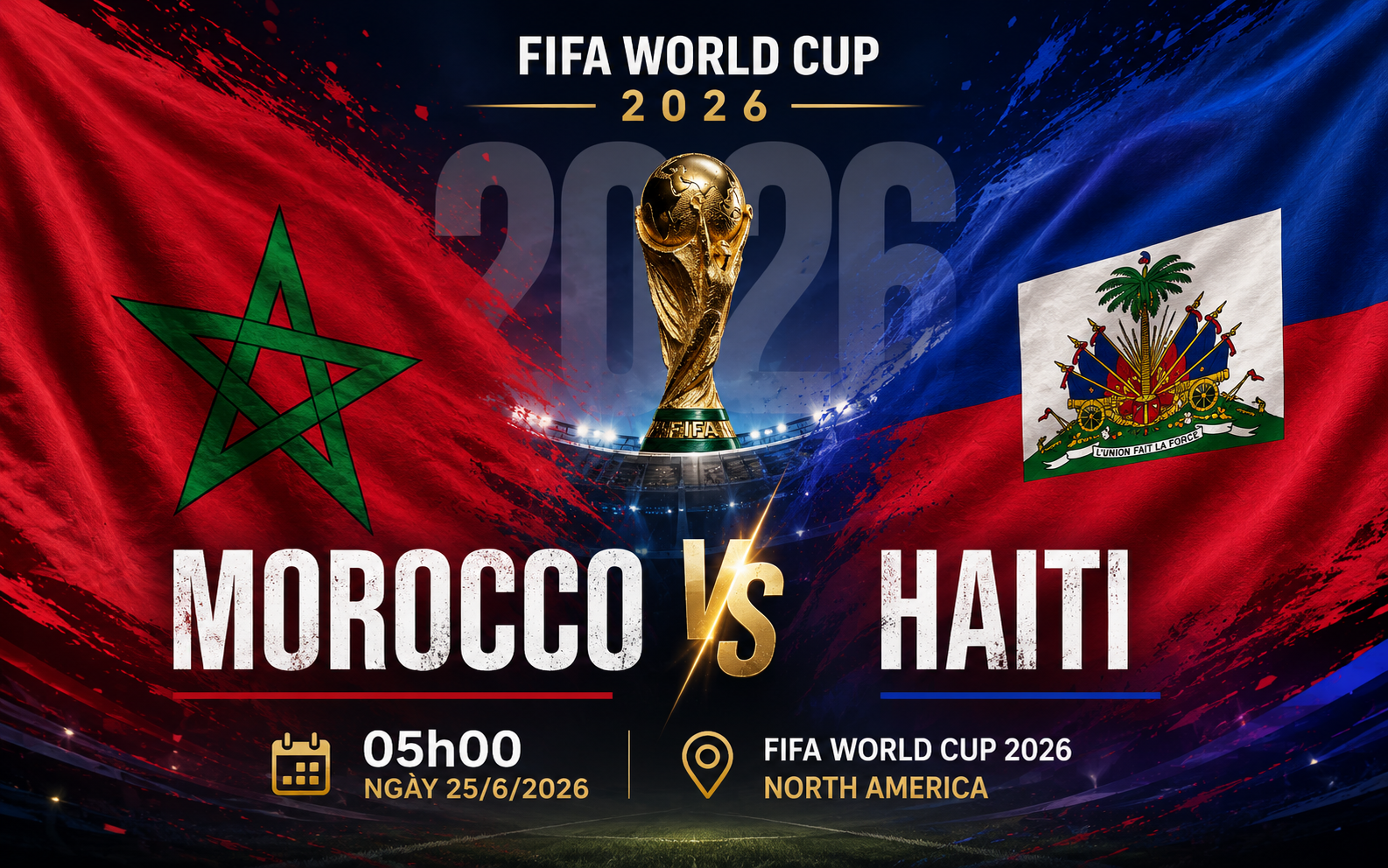 Nhận định WORLD CUP 2026 Morocco vs Haiti, 05h00 ngày 25/6