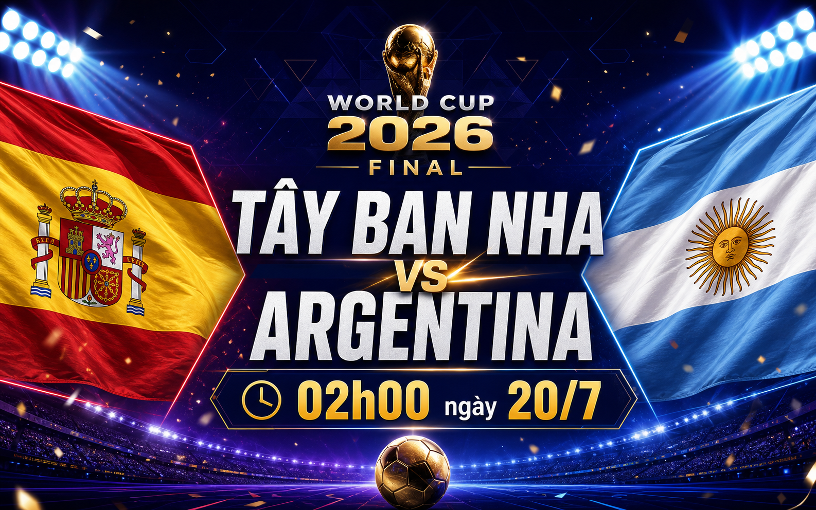 Nhận định WORLD CUP 2026 Tây Ban Nha vs Argentina, 02h00 ngày 20/7