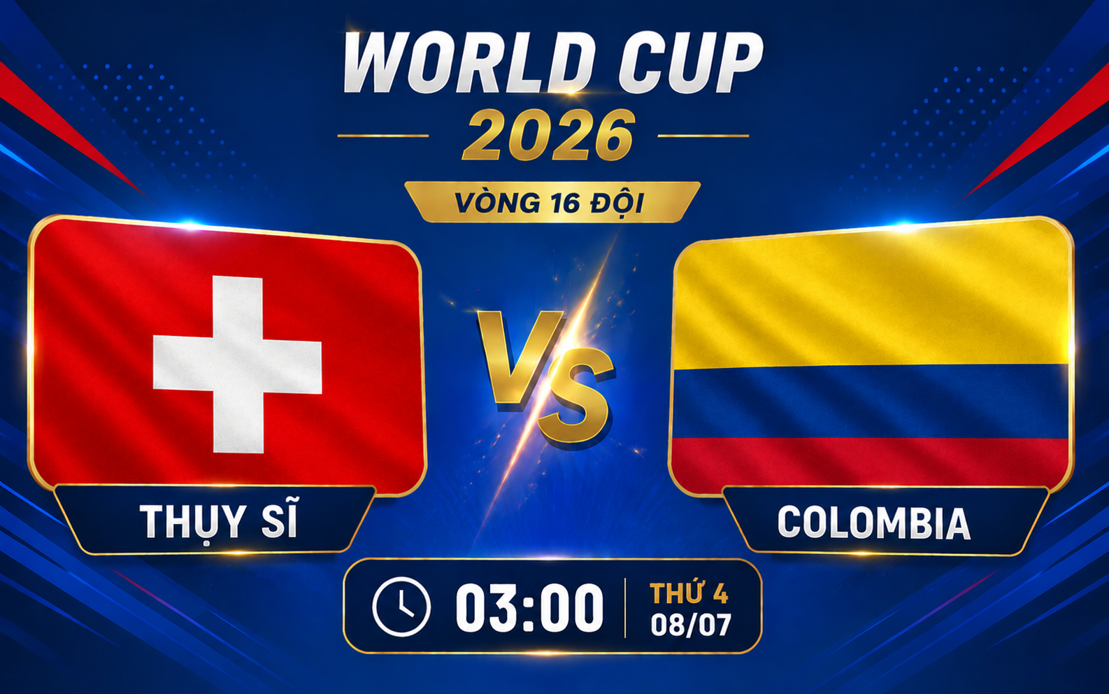 Nhận định WORLD CUP 2026 Thụy Sĩ vs Colombia, 3h00 ngày 8/7