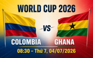 Nhận định WORLD CUP 2026 Colombia vs Ghana, 08h30 ngày 4/7