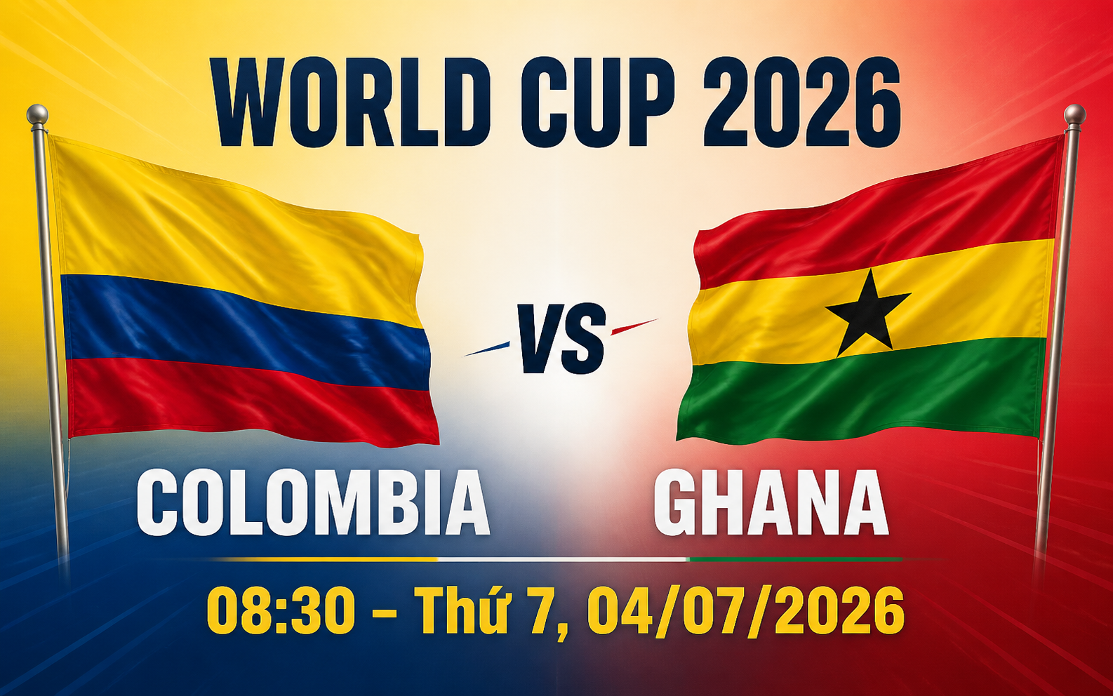 Nhận định WORLD CUP 2026 Colombia vs Ghana, 08h30 ngày 4/7